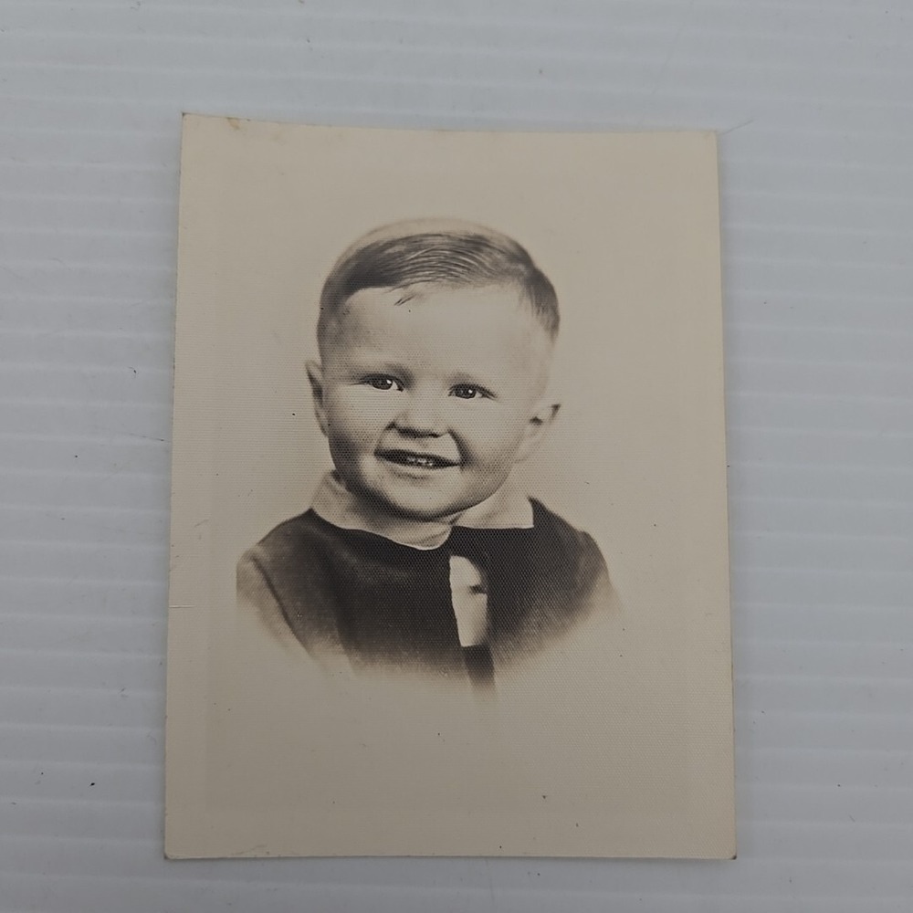 Small Vintage Young Boy 4"x3"